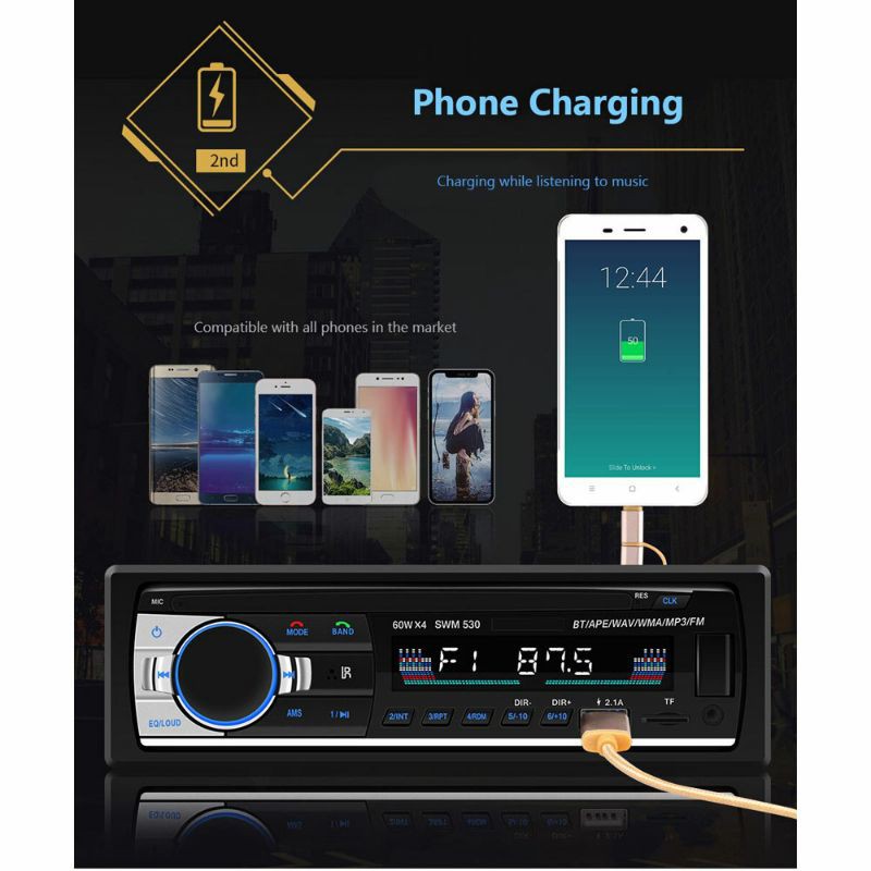 Tape Audio Mobil Multifungsi Bluetooth USB MP3 FM Radio Tip Mobil