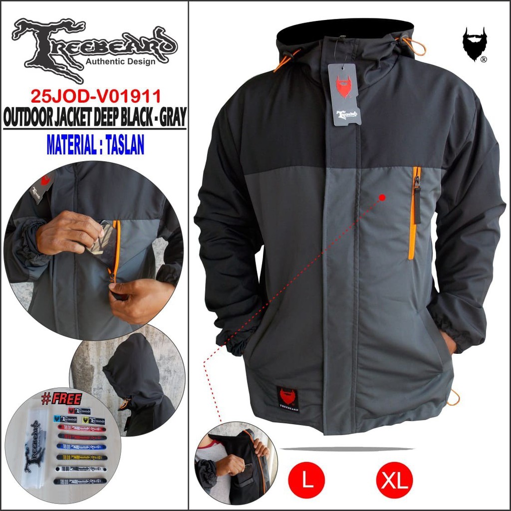 Jaket Outdoor / Jaket Parasut Outdoor Gunung Anti Air Tahan Angin / Jaket Outdoor Original Treebeard