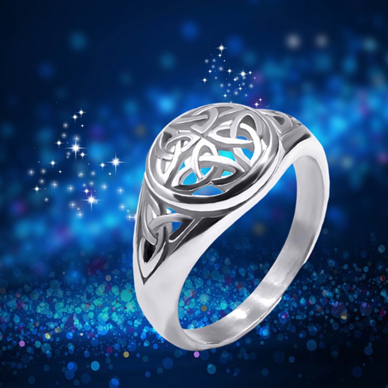 Classic Fashion 925 Sterling Silver Celtic Knot Ring Anniversary Ring Fashion Viking Jewelrysize 5-1