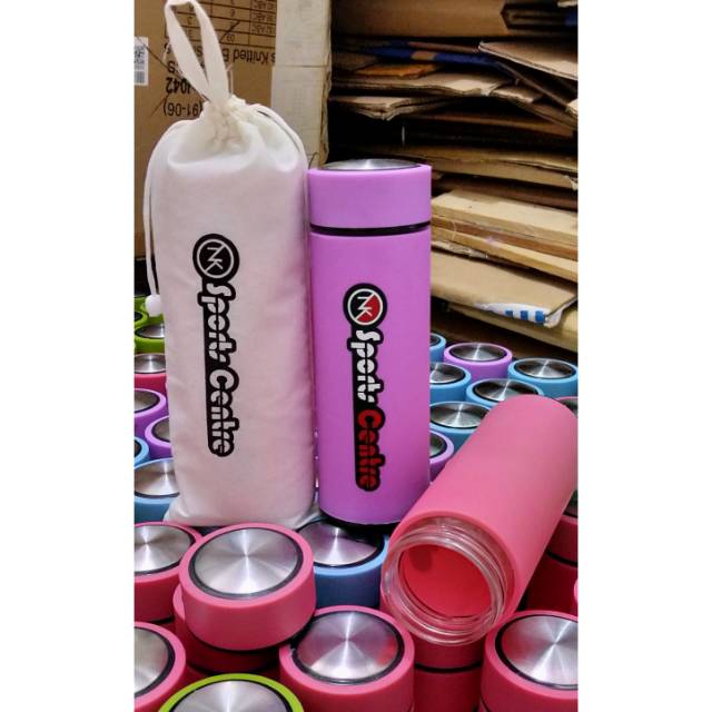 Souvenir tumbler kaca + plastik custom