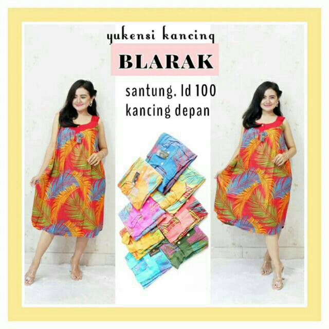 YUKENSI BLARAK Daster  rayon baju  tidur daster  batik  