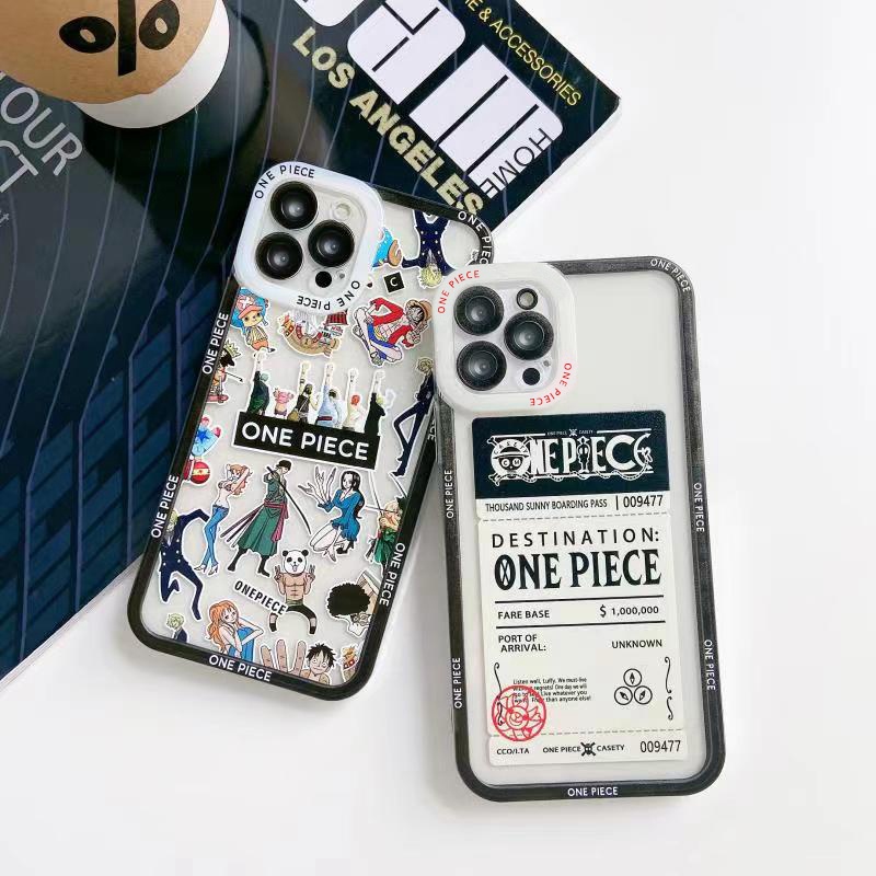 One Piece character case iPhone 12 pro max 12 mini 11 pro max X/Xs max 7/8/SE2020 7plus/8plus Protective camera Casing iPhone