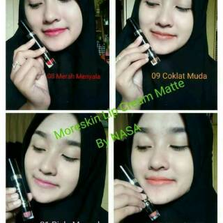 Lip cream matte moreskin nasa lipstik awet, ga luntur, ga bikin bibir