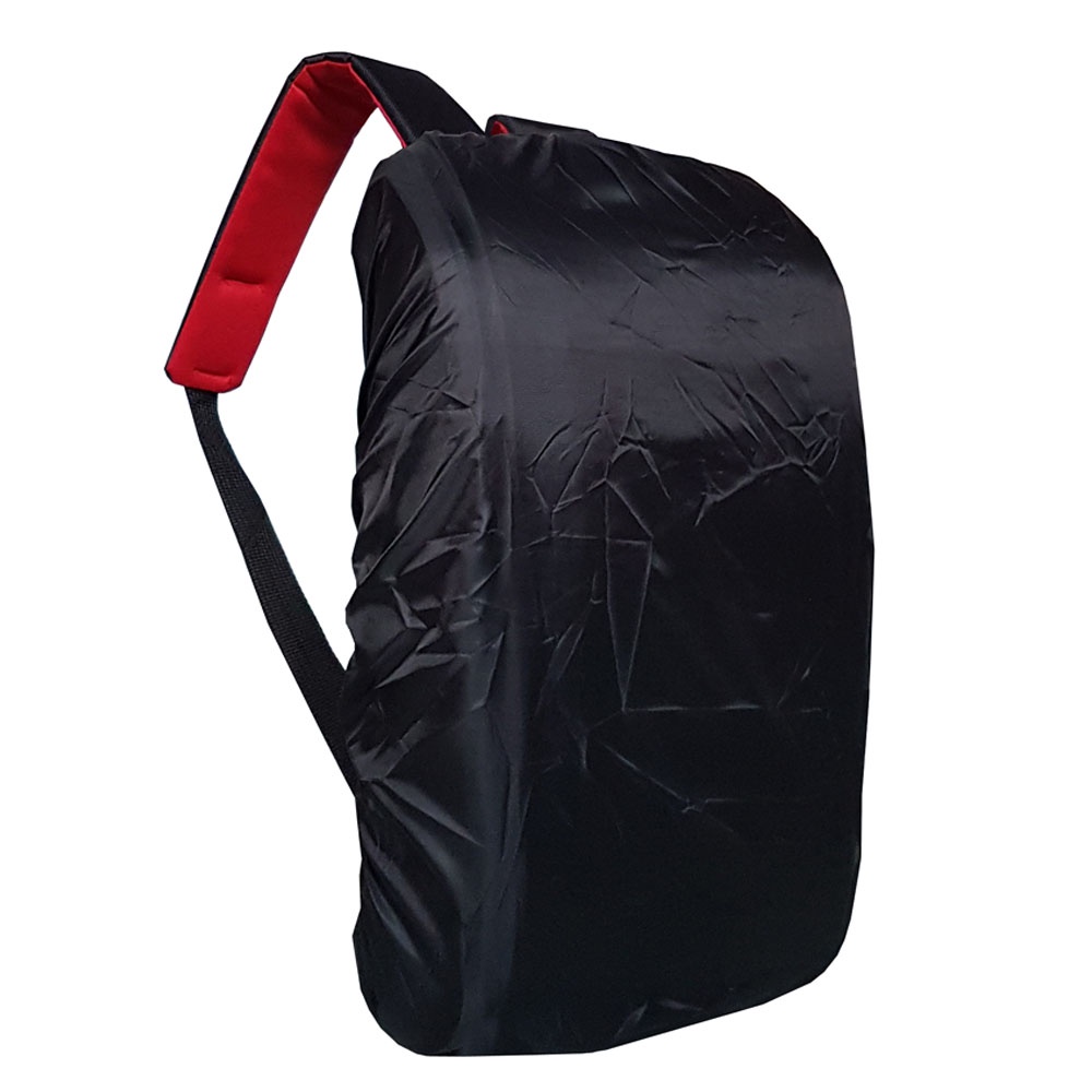 NEW !! Backpack POLO  Desain Polo Tabung Tas Pria Tas Ransel Pria Tas Tabung Tas Laptop Tas Ransel Laptop Tas POLO Tas Ransel POLO PL 0080 - Black + Raincover