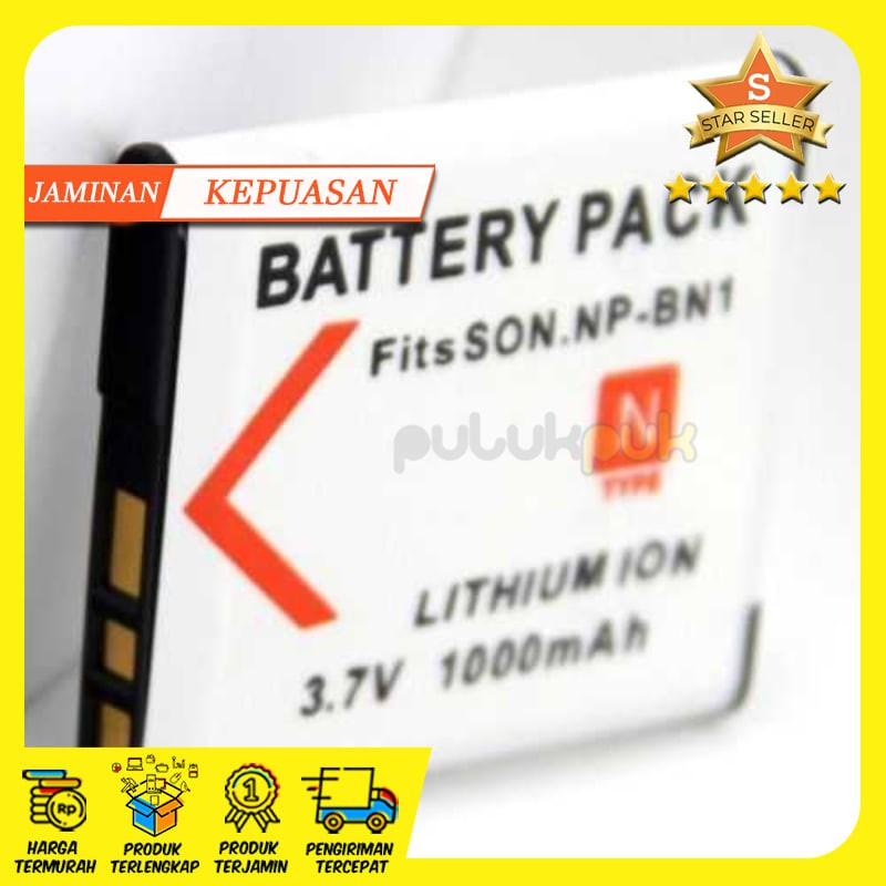 Murah Baterai Kamera Sony Cyber-shot NP-BN NP-BN1 DSC-J20 (Replika 1:1)