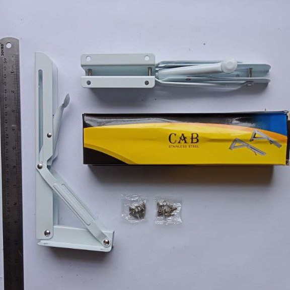 PER PASANG SIKU RAK LIPAT 10 INCHI / SIKU L LIPAT / SIKU PENYOKONG/SIKU PENYANGGA/FOLDING BRACKET/BR