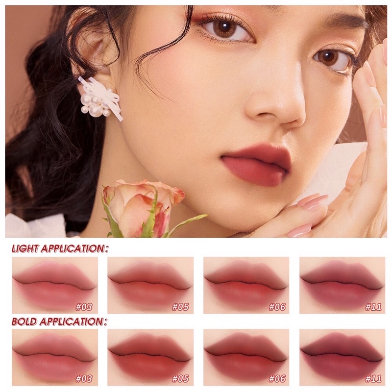 O.TWO.O Lipstick Velvet Matte Silky Smooth Lip Cream Liptint Makeup Long-lasting