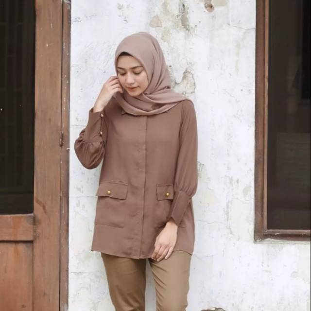 Vivy Blouse Vanilla Hijab