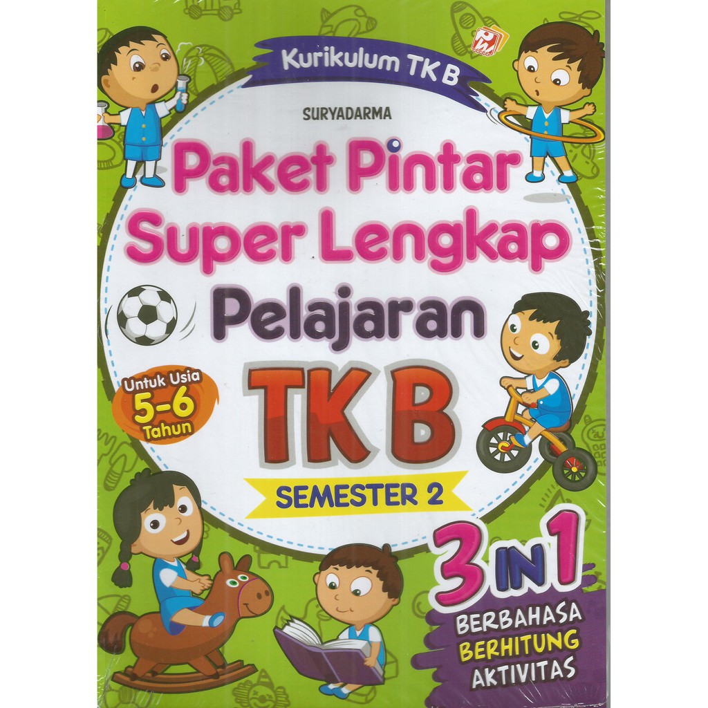 Paket Pintar Super Lengkap Pelajaran TK B Semester 2 Shopee Indonesia