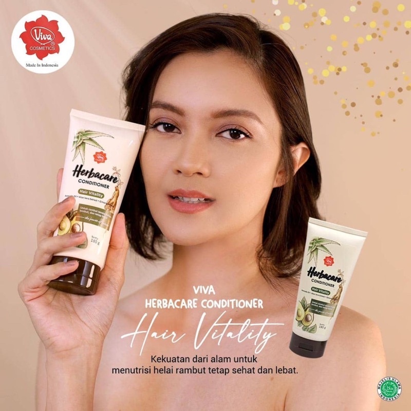 VIVA Herbacare Shampoo &amp; Conditioner - Hair Vitality / Refresh &amp; Balance / Smooth &amp; Shine Viva Shampoo dan Conditioner Original BPOM