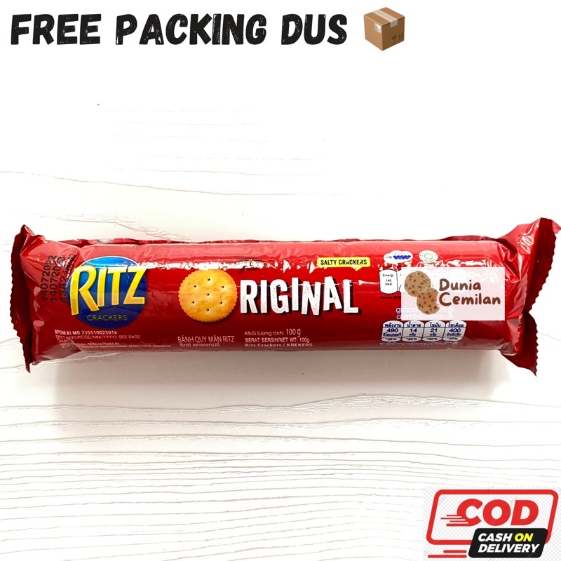 [TERMURAH!] Ritz Cracker ORIGINAL 100gr - Biskuit Ritz Asin Gurih