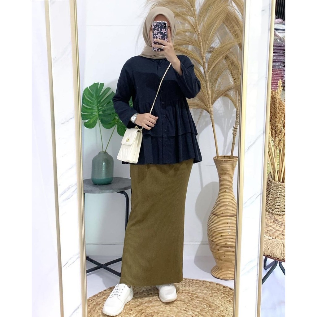 CYNISA SKIRT / ROK SPAN KNIT RAJUT / ROK KONDANGAN / ROK PESTA