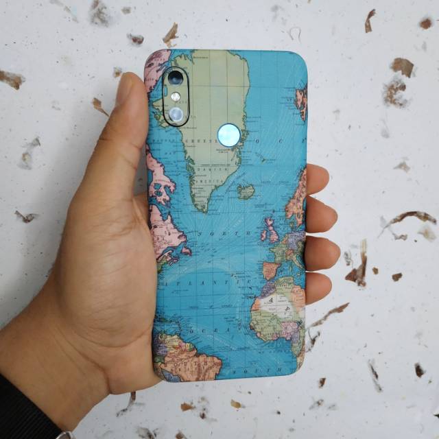 

Sticker Garskin Xiaomi Mi A2 Mi 6X - isi 2 buah - map