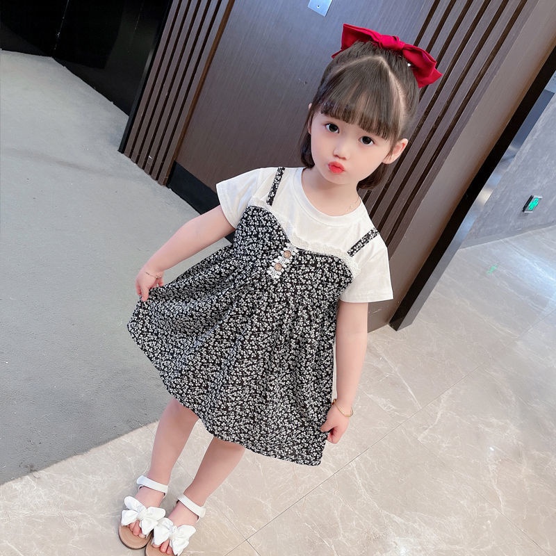 [PRINCESS KESLI] 1-7tahun Dress bayi perempuan bunga2 dress putri anak perempuan rok anak cewek Gaun anak baju pakaian anak bayi cewek