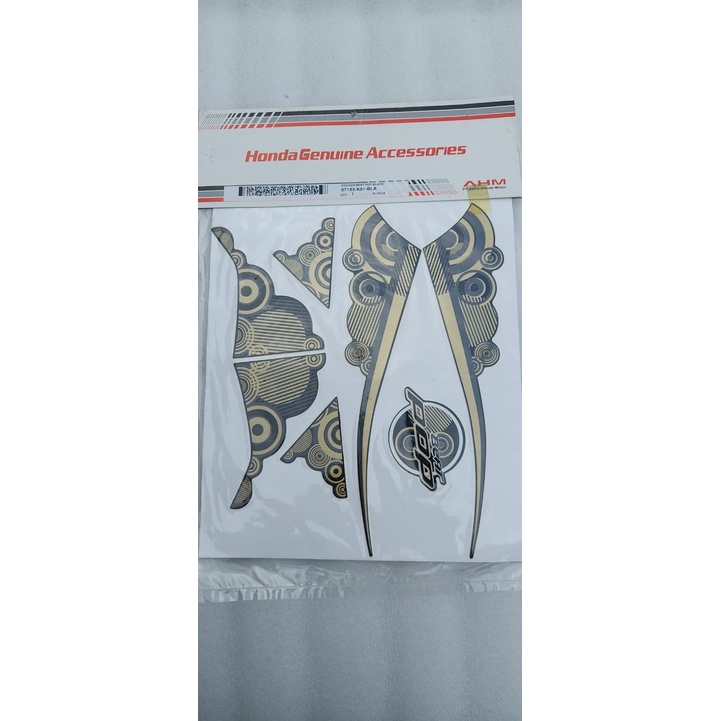 Sticker Striping Beat POP Black,White,Red 871X0K61 ORIGINAL AHM