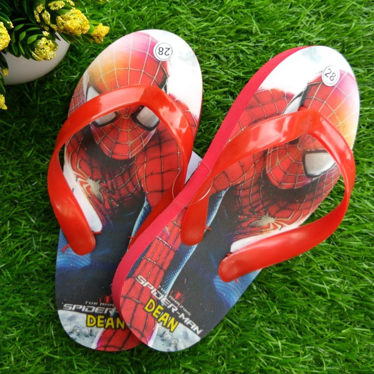 MARVEL SPIDER MAN  SUPERHERO Ando  sandal  jepit casual 