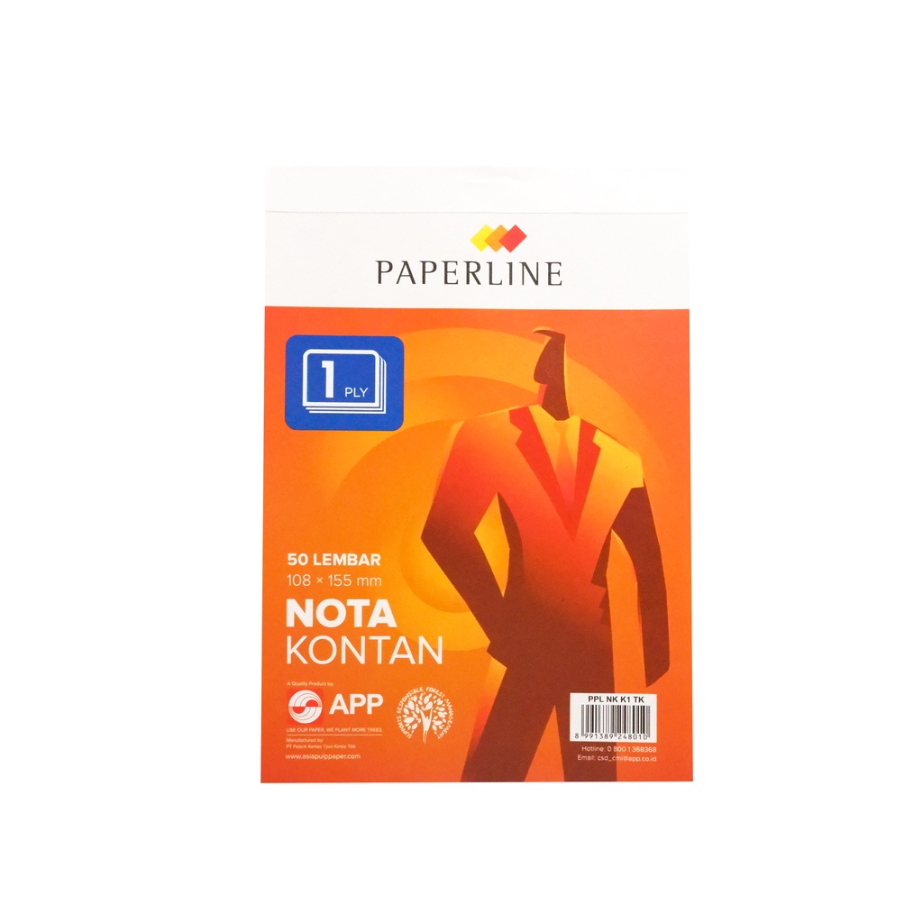 

Buku Nota Besar Kontan NCR 1 Ply Paperline Rangkap Satu Besar 16x21cm - 1 Buku