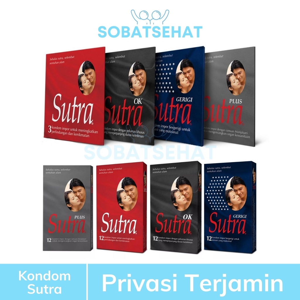 Kondom Sutra Merah / OK Hitam / Gerigi / Plus