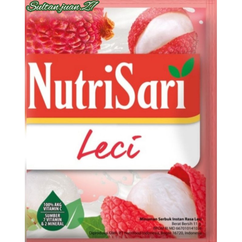 

Nutrisari rasa Leci 1 renceng isi 10 sachet