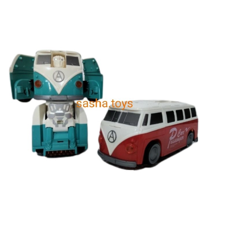 mobil clasic miniatur diecast bisa jadi robot die cast