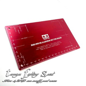 Rep Tamiya 95201 Mini 4WD HG Aluminum Setting Board Red - TL1323