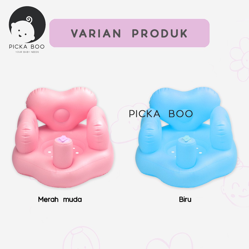 PICKA BOO Kursi Pompa Sofa Tiup Bayi Karakter Love