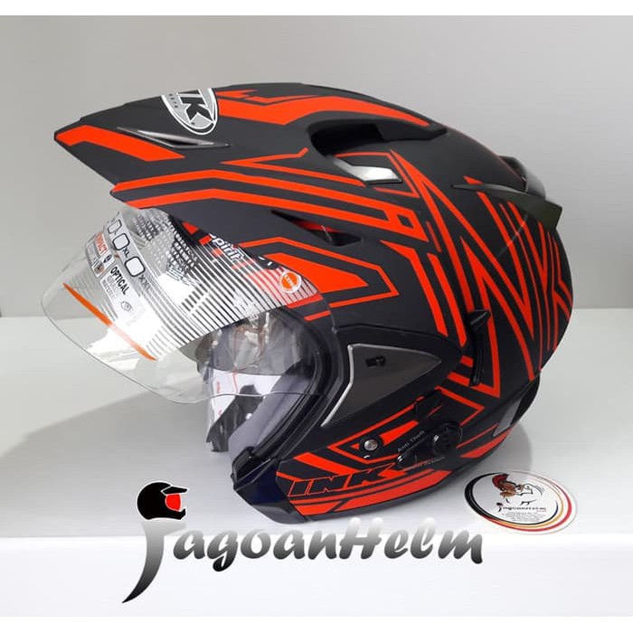 INK HELM TMAX #1 | BLACK MATT RED FLUO | ORIGINAL T-MAX