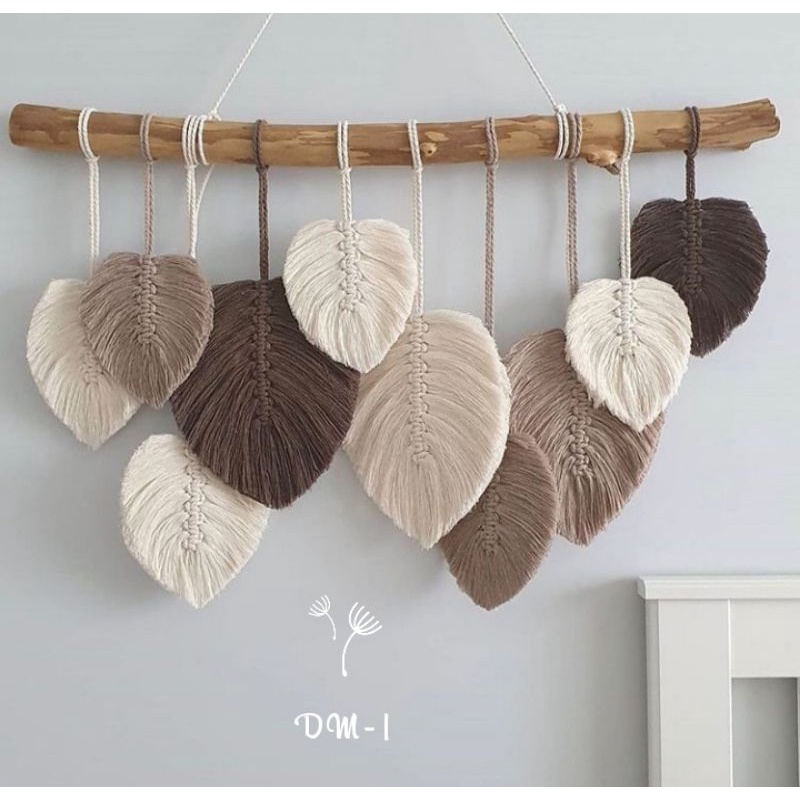 Macrame Wall Hanging Daun Rustic/Home decor