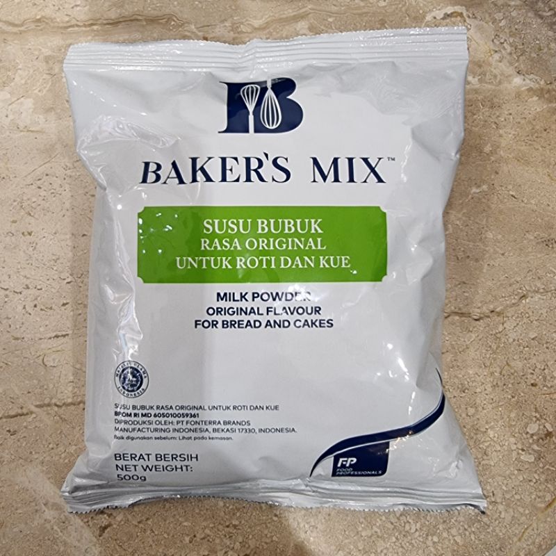 

bakers mix milk powder 500gr baker's mix susu bubuk untuk roti dan cake anchor fonterra