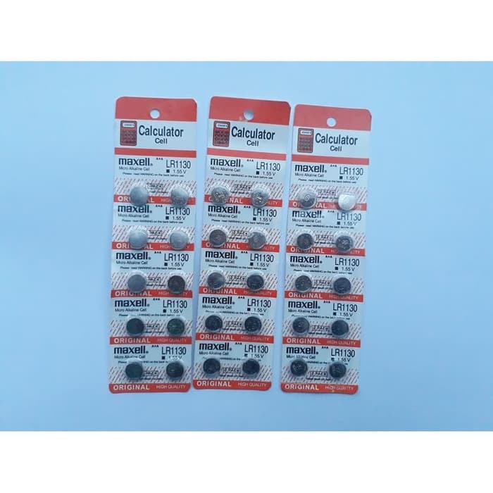 Baterai maxell LR1130 Batre maxell AG10 Baterai jam tangan murah