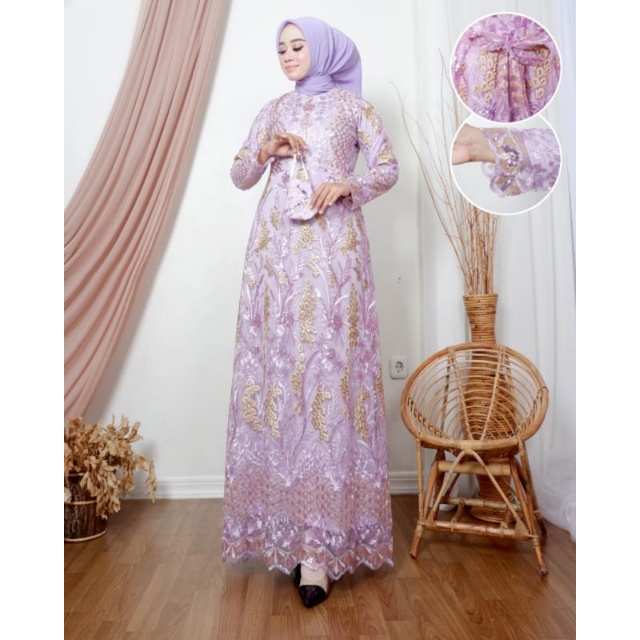 Gamis busui tutok original/gamis tille mutiara original/gamis busui terbaru