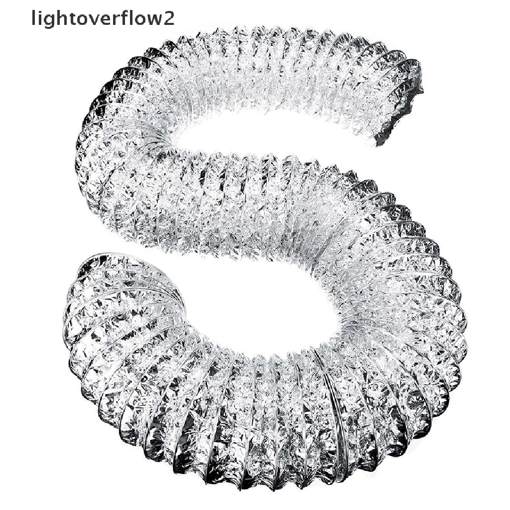 [lightoverflow2] 3.1Inch Flex Air Aluminum Foil Ducting Dryer Vent Hose For Ventilation 1.5M [ID]