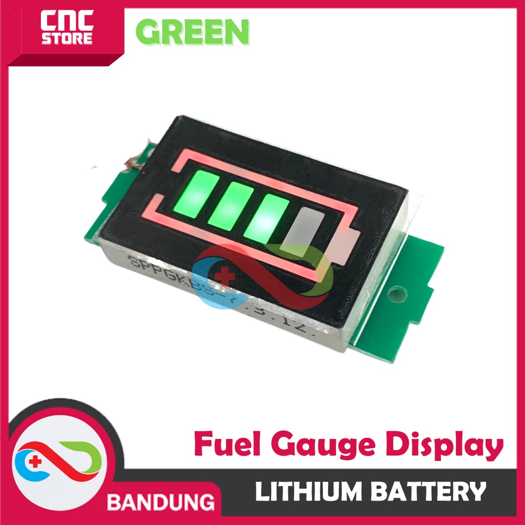 LITHIUM BATTERY FUEL GAUGE DISPLAY MODULE 1/2/3/4/6/7/8S GREEN