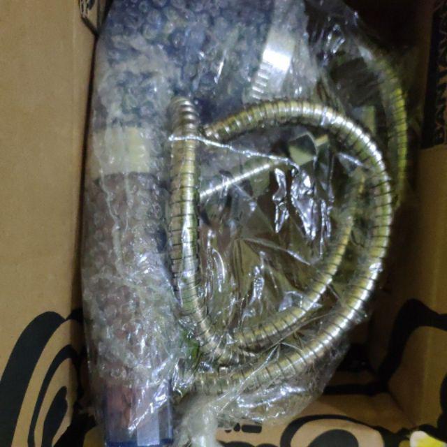 Shower Head Spa Ionizer Healthy Crystal 3 Mode Selang 140 Cm Aerator