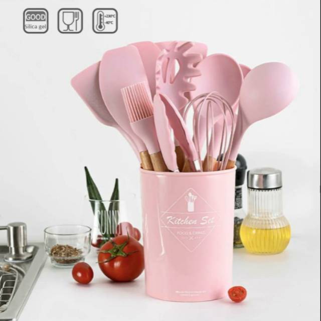 silicone utensils cooking set