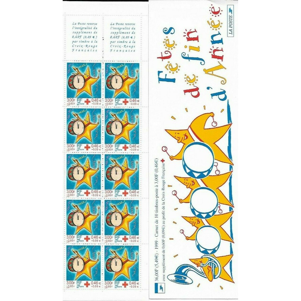

Booklet Perangko Red Cross 1999 Carnet Festive