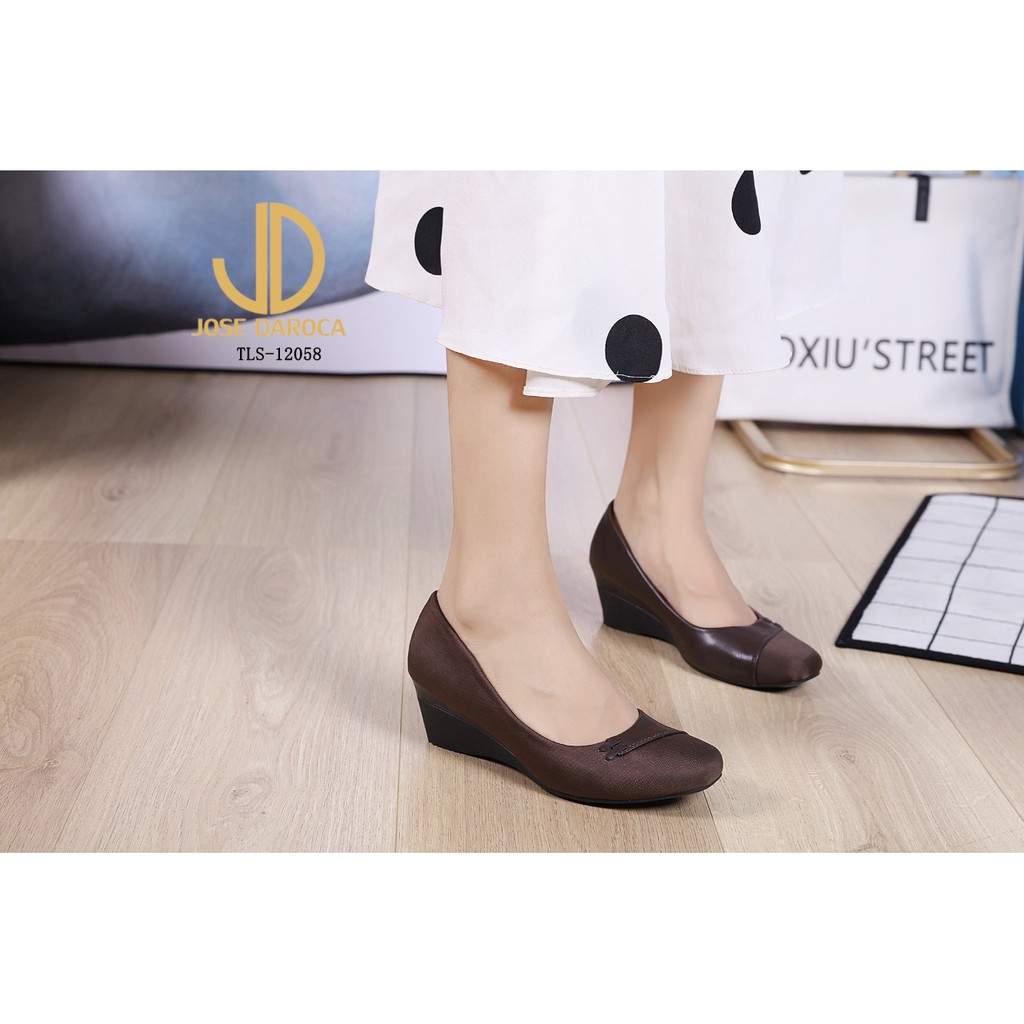 JOSE DAROCA Sepatu Wedges Wanita # TLS-12058# ORIGINAL