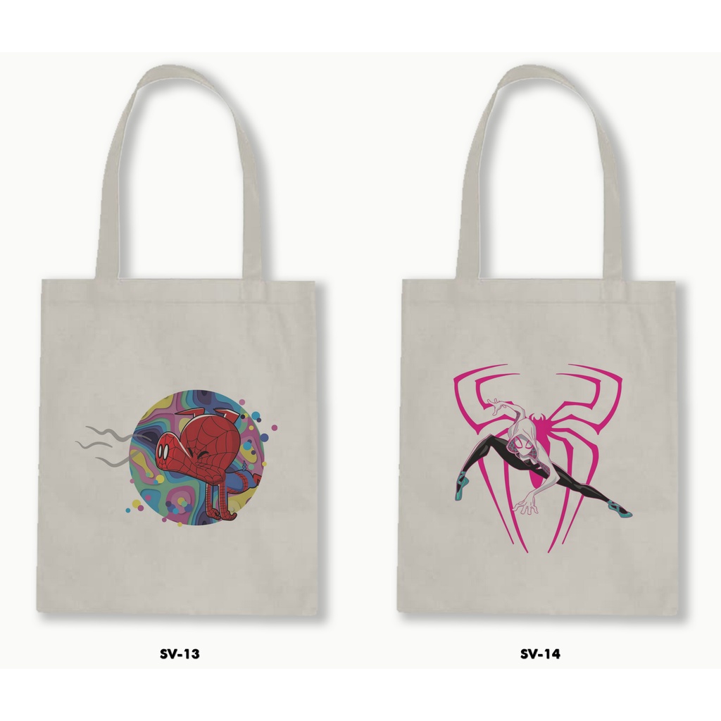 TOTE BAG BLACU - Spider Man Into the Spider Verse 01