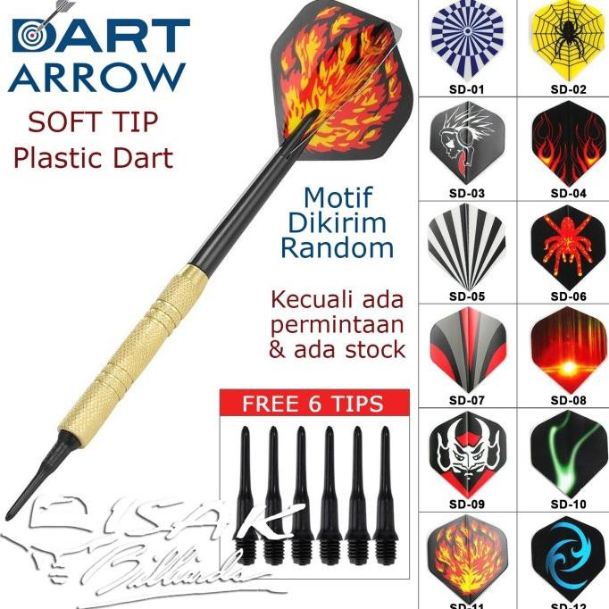 Big Sale Dart Arrow Soft Tip Darts - Panah Jarum Papan Dartboard Needle Plastic Big Sale