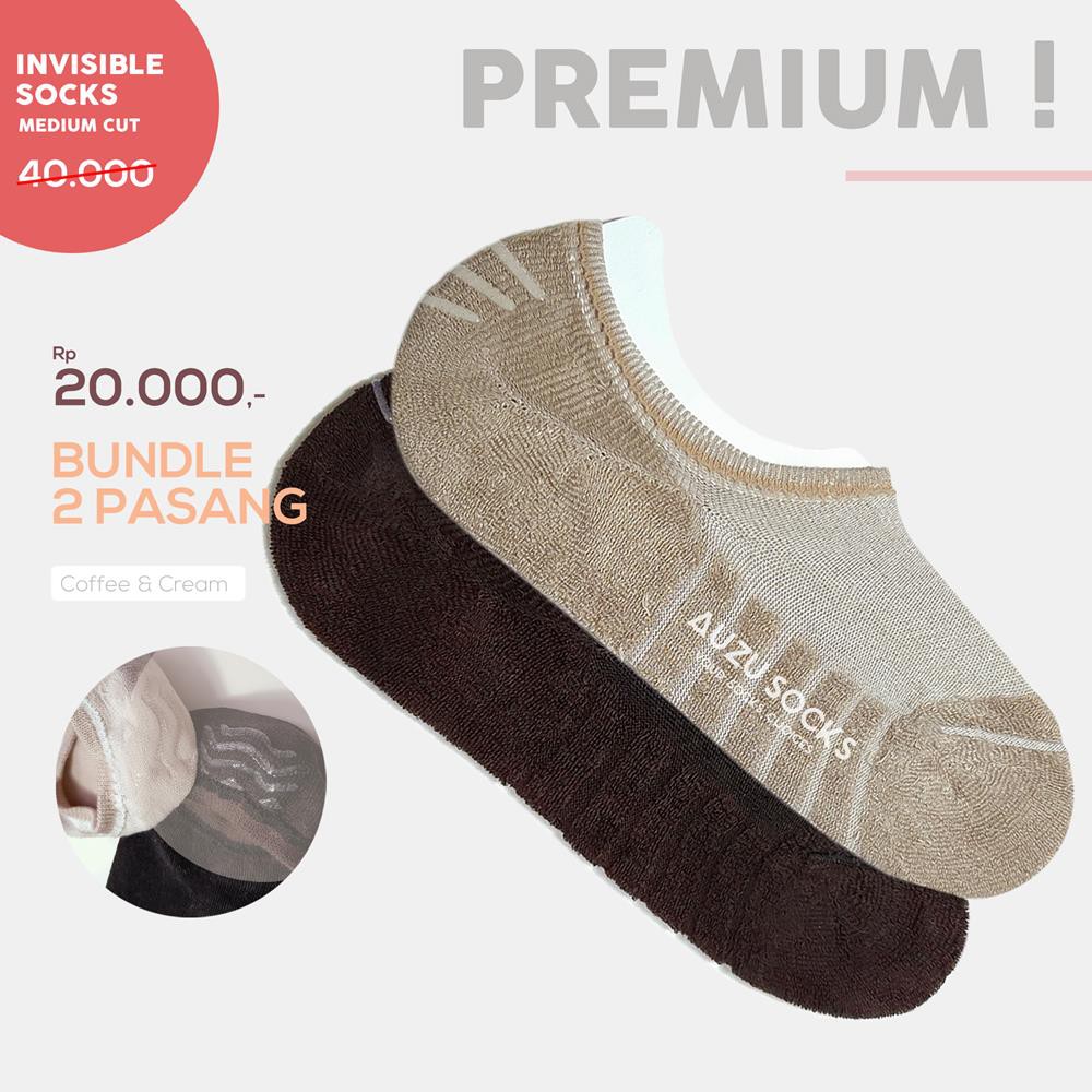 ETERNAL |  KAOS KAKI MATA KAKI KATUN BAMBU Hidden socks Low cut Unisex tebal Premium - Kaos kaki dibawah mata kaki - Invisible Socks