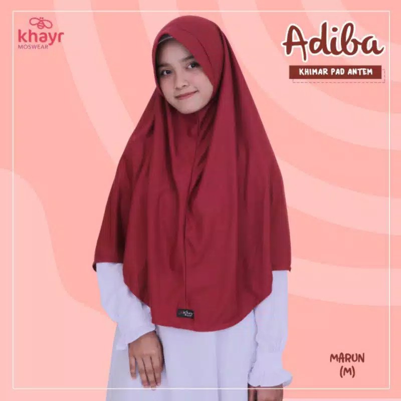 ADIBA JILBAB KAOS PET ANTEM BY KHAYR MOSWEAR