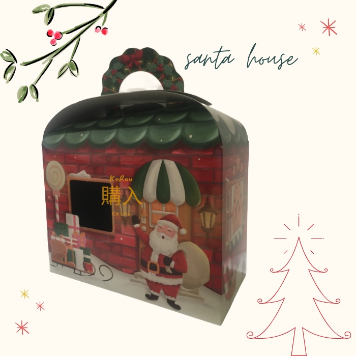 

BOX TOPLES COOKIES NATAL CHRISTMAS KOTAK HAMPERS DUS NATAL - Santa House