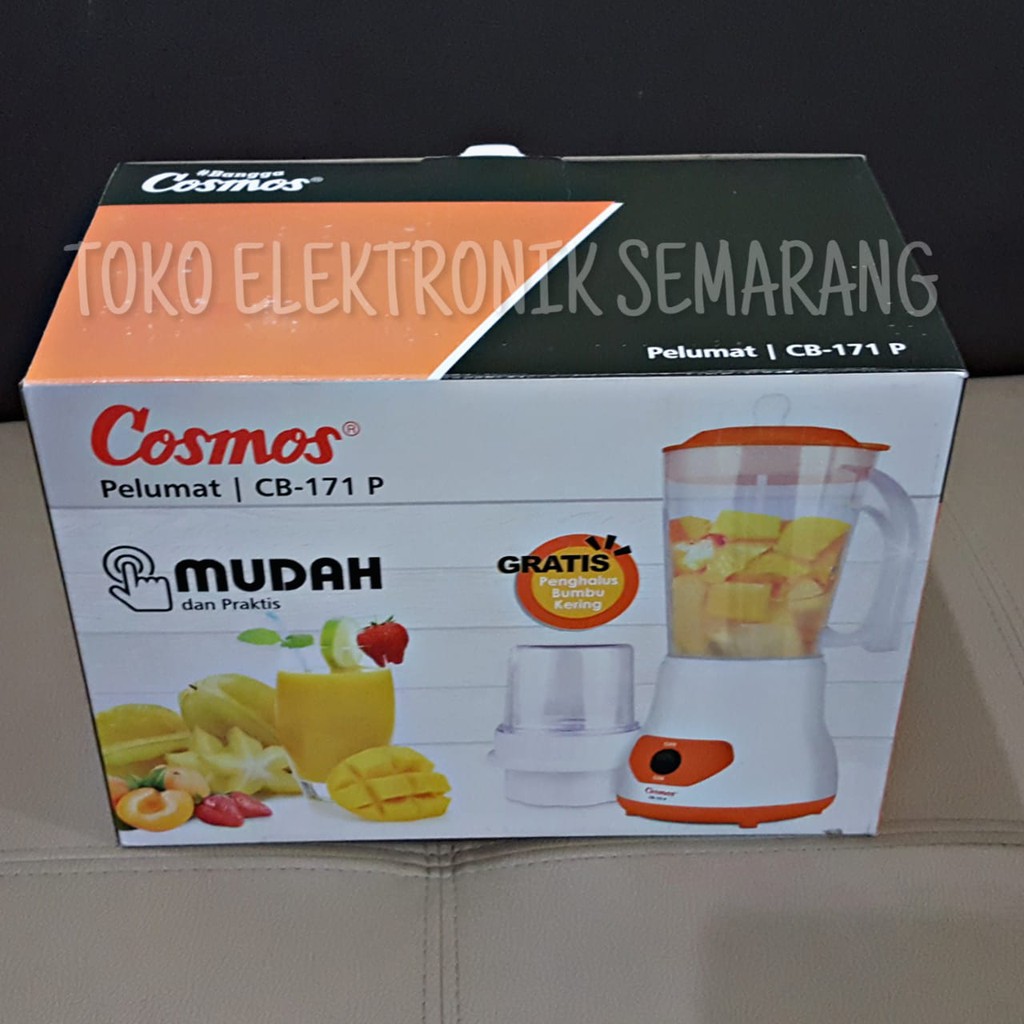 BLENDER COSMOS CB 171 dan 172 P PELUMAT ORIGINAL GARANSI RESMI BAHAN PLASTIK KAPASITAS 1 LT