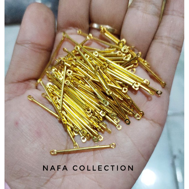 Paku 2 lubang gold 3 cm