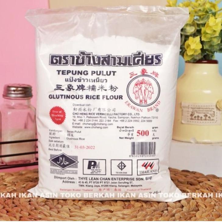 

Promo - Tepung Ketan Erawan 500 gr / Tepung Pulut Thailand Erawan
