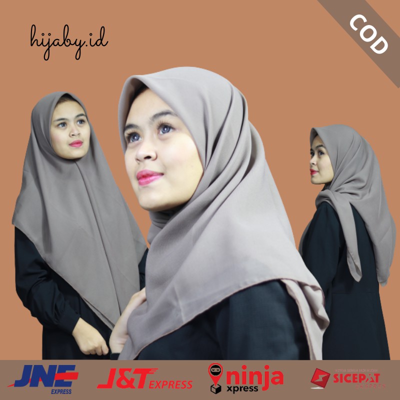 jilbab/hijab segiempat polos bellasquare polycotton murah/kerudung segi empat paris scraf daily 2