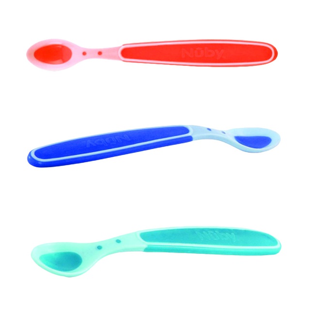 Nuby - Kids Hot Safe Spoon 3Pk