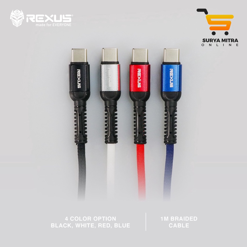 Kabel Data REXUS PREMIUM CB-167C Type-C 1M