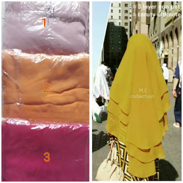 Khimar 3 layer..