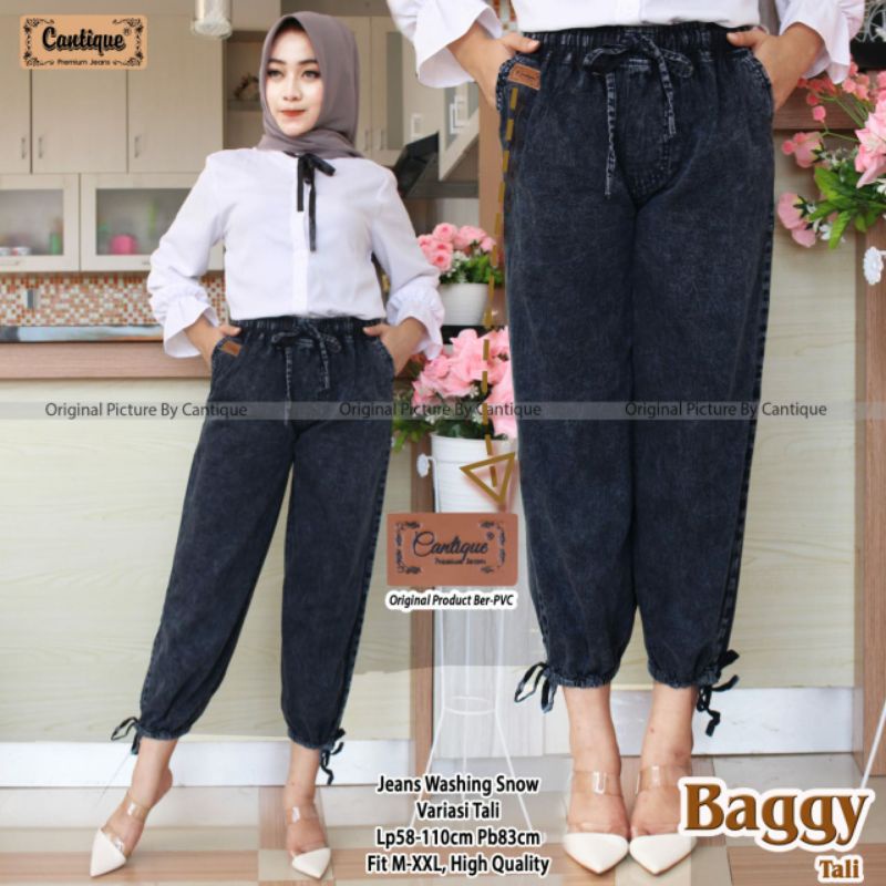 Baggy Tali Celana Jeans Kekinian Cantique